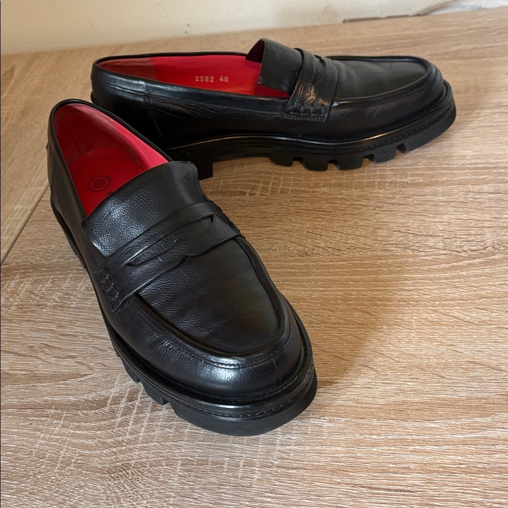 Pas de Rouge Marta Soft Calf Nero Loafer NWT - Picture 6 of 16